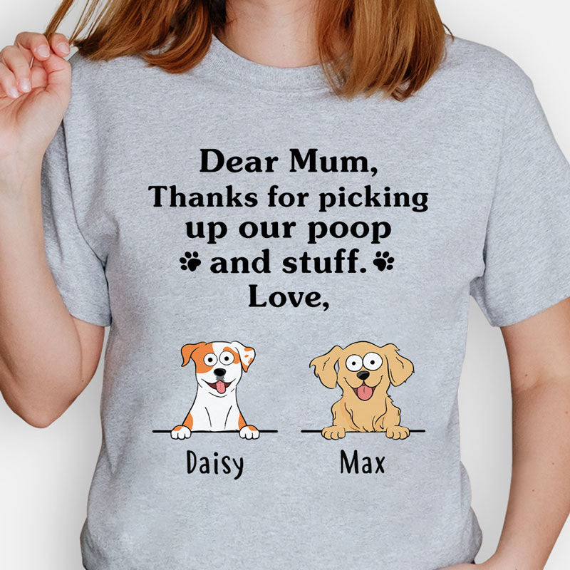 Thank For Picking Up Poop And Stuff Pop Eye, Personalized Shirt, Gifts For Dog Lovers