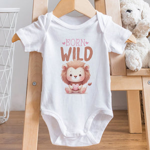 Born Wild, Personalized Baby Clothes, Custom Baby Onesies, Baby Shower Gifts