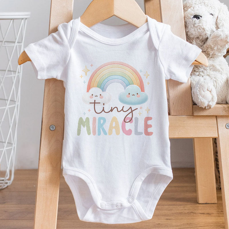 Tiny Miracle, Personalized Baby Clothes, Custom Baby Onesies, Baby Shower Gifts