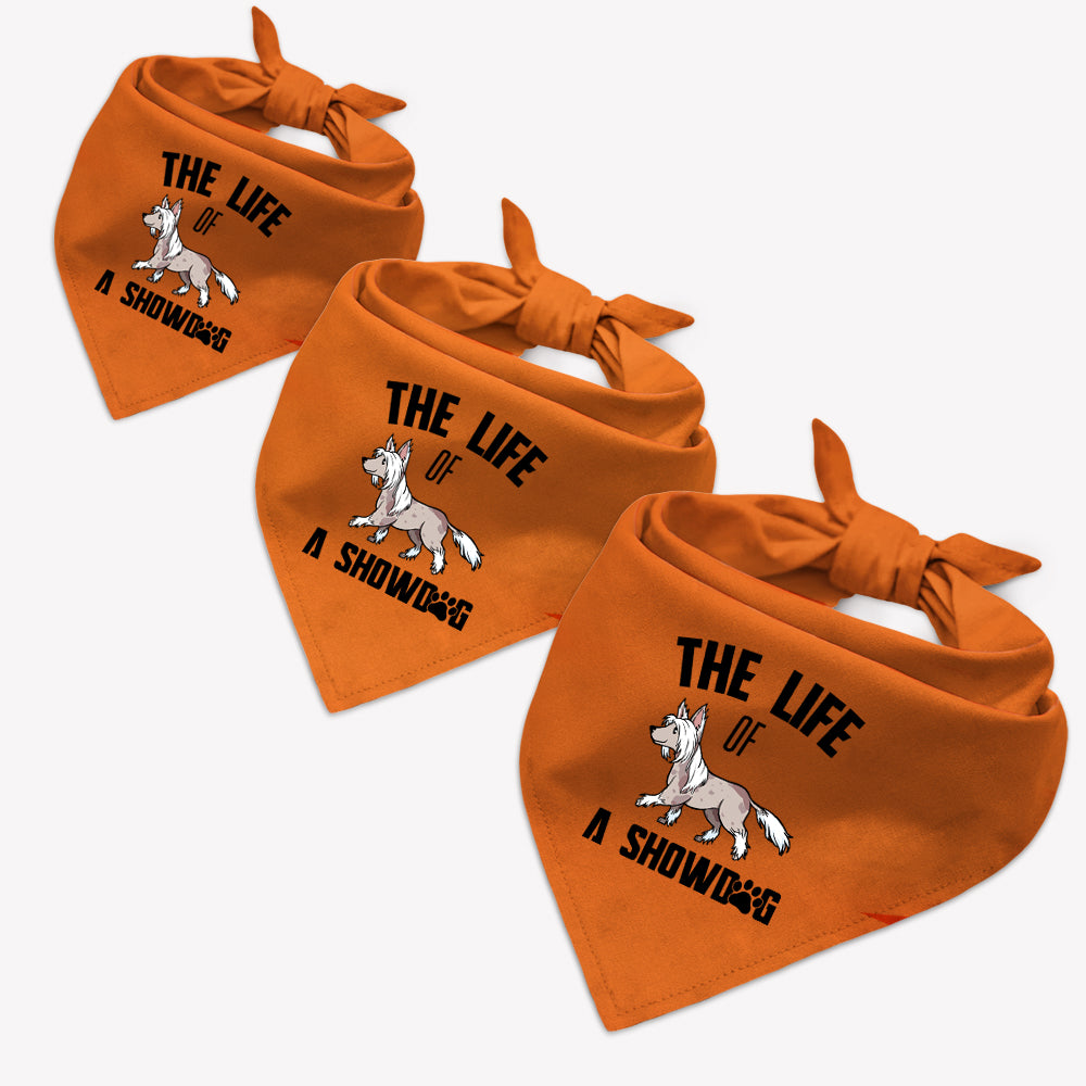 The Life Of A Showdog Bandana, Personalized Bandana, Gift For Pet, Custom Dog Lovers Gifts, Custom Photo