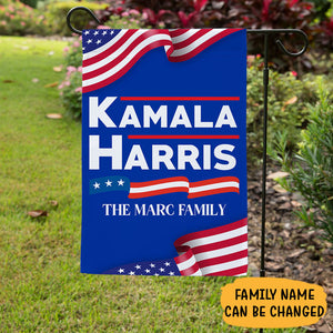 Kamala Harris Flag, Personalized House Flag, Custom Family Name, Election 2024