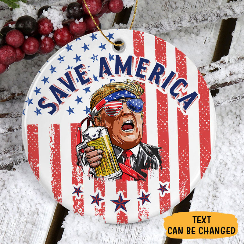 Make America Great Again, Personalized Ornaments,Trump Ornament, Election 2024