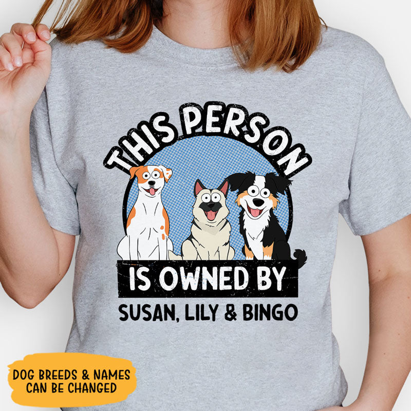 This Person Is Owned By Pop Eyed, Personalized Shirt, Gifts For Dog Lovers, Custom Photo