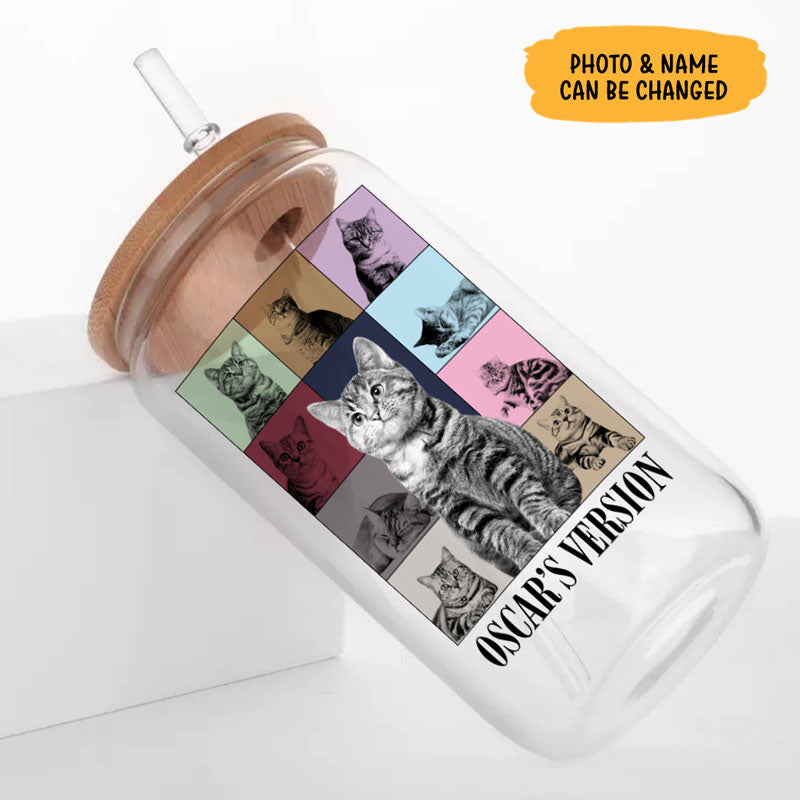 Eras Tour Style Glass, Personalized Glass Cup, Custom Photo Gifts