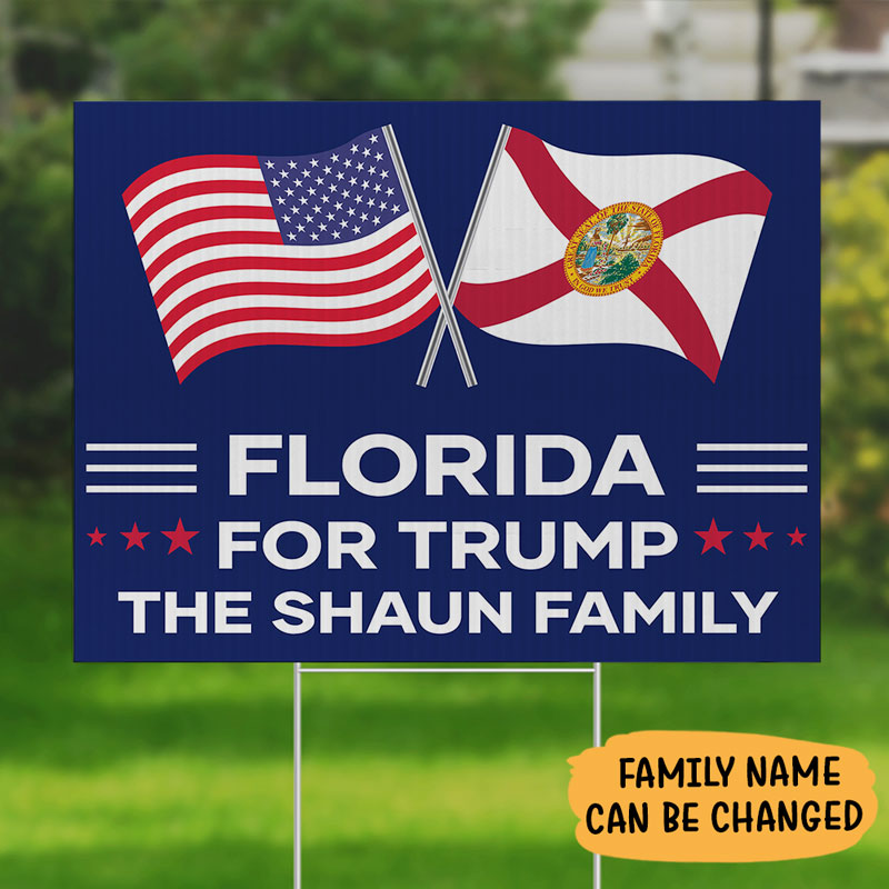 State Vote For Trump, Personalized Yard Sign, Trump Sign, Election 2024