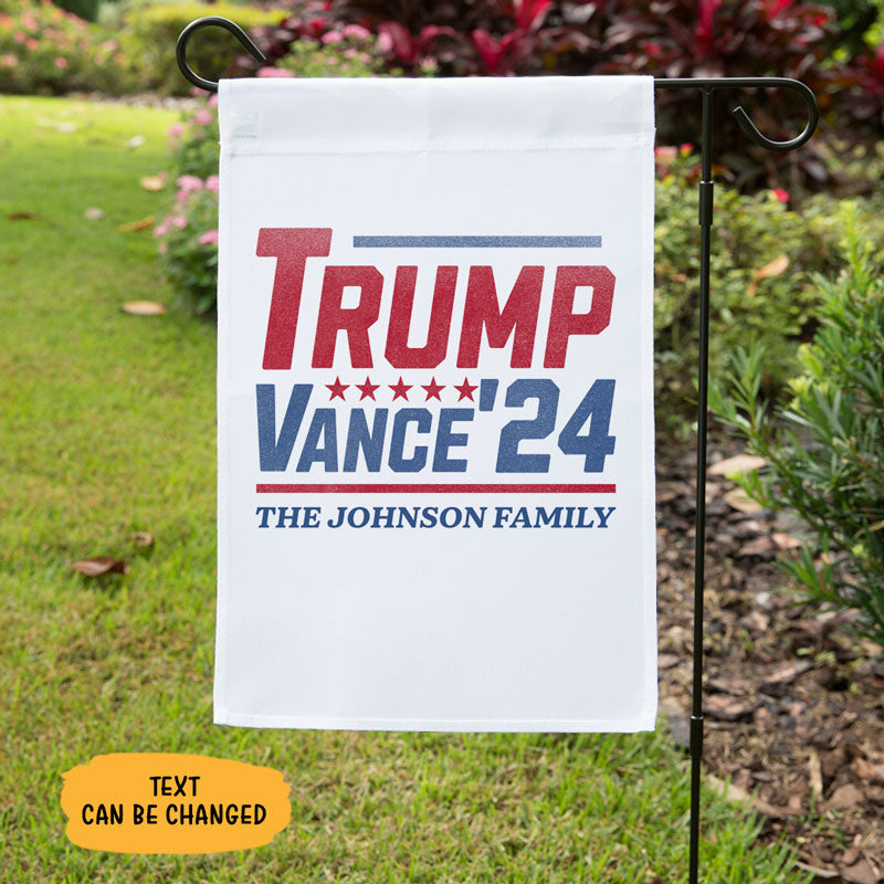 Trump Vance'24 Flag, Personalized House Flag, Home Decoration, Election 2024