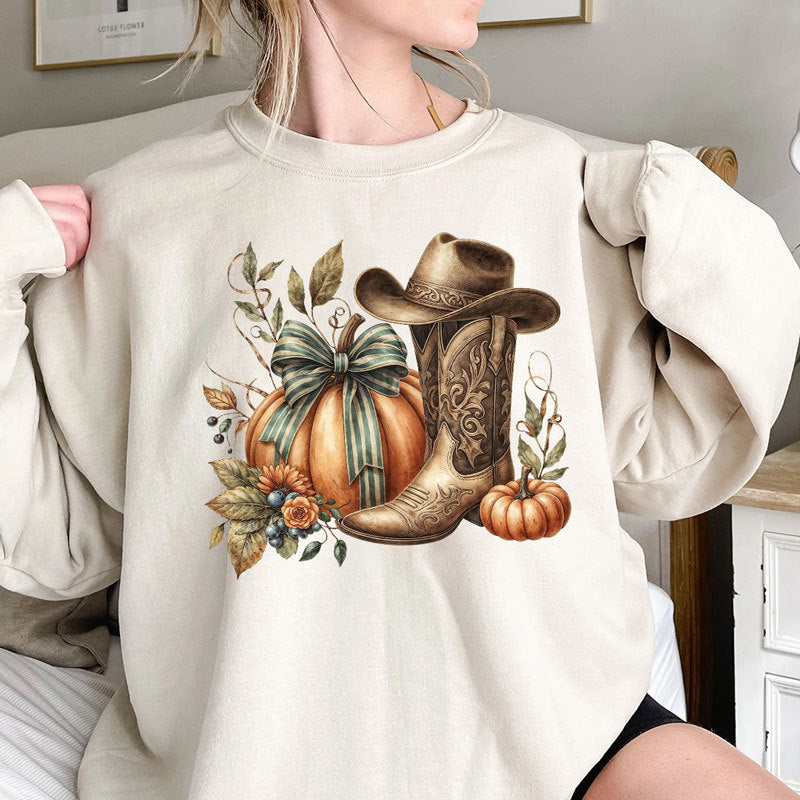 Howdy Pumpkin Shirt, Autumn Sweatshirt, Fall Sweater, Fall Shirt For Woman