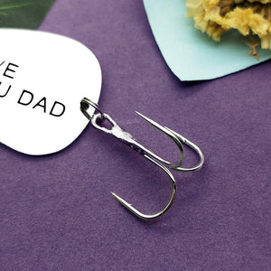 Fishing Lure Hook Dad Birthday Gift Fisherman Gift Appreciation Gift for Dad Christmas Thank You Gift for Daddy Father Papa Father Gift from Daughter Son Fishing Hook