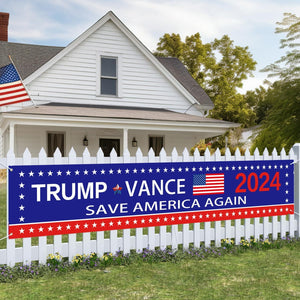 Trump Vance 2024 Banner, Gift For Trump Supporters, Election 2024