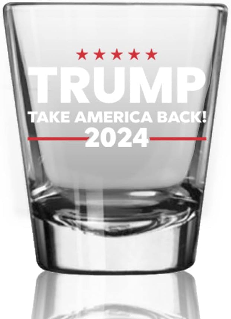 Trump Take America Back, Engraved Rock Glass, Election 2024