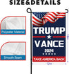 Trump Vance Garden Flags, Take America Back, Gift For Trump Supporters, Election 2024