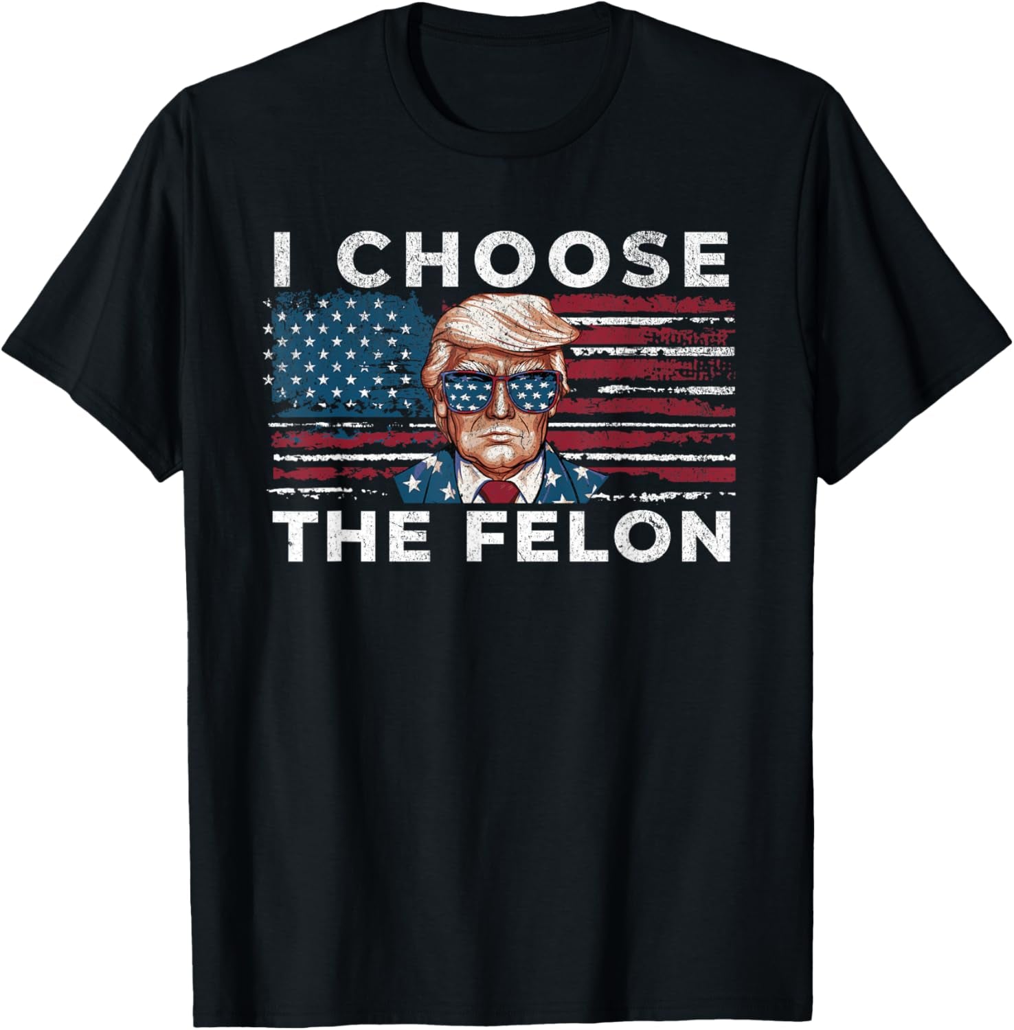 I Choose the Felon Dark Shirt, Gift For Trump Fans, Election 2024