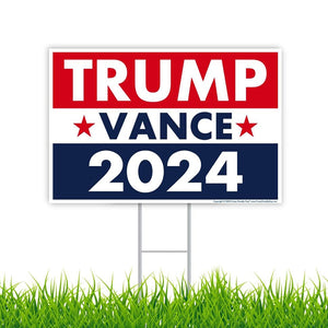 Trump Vance 2024 Yard Sign, Gift For Trump Supporters, Trump Sign, Election 2024