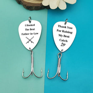 Father in Law Jewelry Fishing Lure Father of the Groom Fishing Hooks, Gifts For Father's Day, Gifts For Lovers