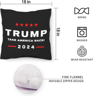 Take America Back Throw Pillow, Gift For Trump Supporters, Election 2024