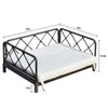 Wicker Pet Bed Rattan Dog Sofa Bed Outdoor Indoor Water Resistant, Pet Accessories, Products For Your Pet