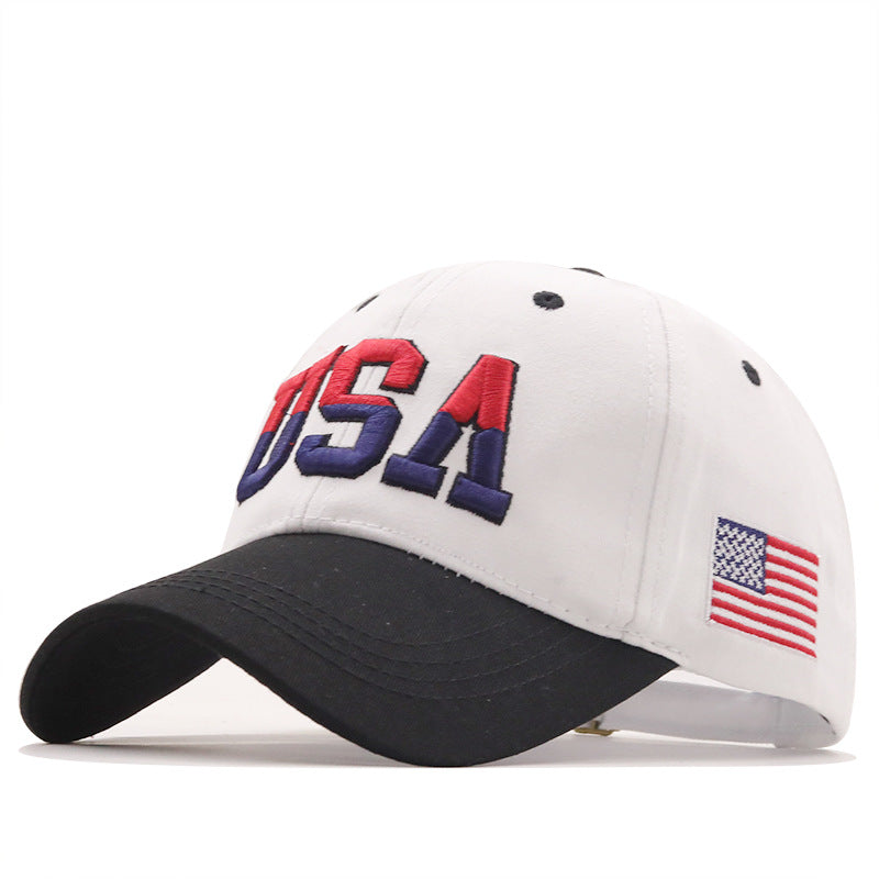 Letter USA Embroidery Baseball Cap, Gifts for 250th Anniversary and 4th of July Patriotic