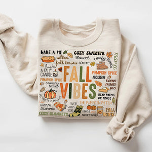 Retro Fall Vibes, Autumn Sweatshirt, Fall Sweater, Fall Shirt for Women