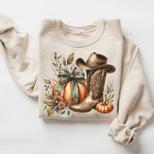 Howdy Pumpkin Shirt, Autumn Sweatshirt, Fall Sweater, Fall Shirt For Woman