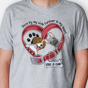 You Left Paw Prints In My Heart, Personalized Shirt, Gifts For Dog Lovers, Custom Photo