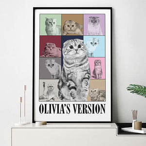 Custom Eras Tour Poster, Personalized Poster, Gift For Pet Lover, Custom Photo