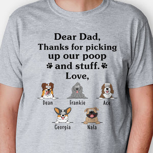 Thank For Picking Up Poop And Stuff Pop Eye, Personalized Shirt, Gifts For Dog Lovers