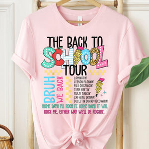 The Back To School Tour, Bruh We Back, Personalized Shirt, Gifts For Girl