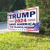 Save America Custom Family Name, Personalized Yard Sign, Trump Sign, Election 2024