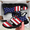 Trump US Flag MaxSoul Shoes, Personalized Trump Sneakers, Trump Shoes, Election 2024, Man Shoes / Black / 38
