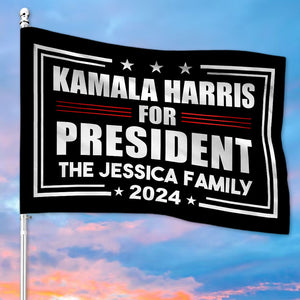 Kamala Harris For President 2024, Kamala Harris Personalized House Flag, Home Decoration, Election 2024