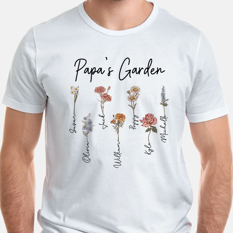 Custom Birth Month Flower, Personalized Shirt, Birthday Gift, Gifts For Mom