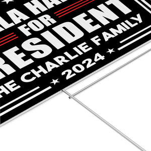 Kamala Harris For President 2024, Personalized Yard Sign, Kamala Harris Yard Sign, Election 2024