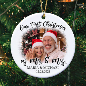 Couple First Christmas Together, Personalized Ornaments, Anniversary Gifts, Custom Photo