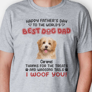 Thanks For The Treats And Wagging Tails, Personalized Shirt, Gifts For Dog Lovers, Custom Photo
