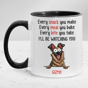 Every Snack You Make 3D Inflated , Personalized Ceramic Mug, Gift For Dog Lovers