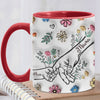 Mother's Day 2026 Gift, Hold My Hand, Personalized 3D Inflated Full Wrap Mug, Family Gifts, Gift For Mom Grandma