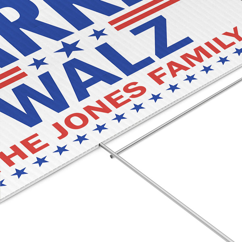 Kamala Harris Tim Walz For The People, Personalized Yard Sign, Kamala Harris Sign, Election 2024
