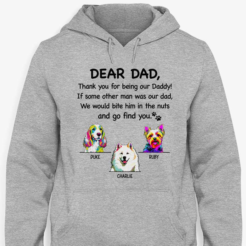 Thank You For Being My Daddy Dog Pop Art, Personalized Shirt, Gifts For Dog Lovers