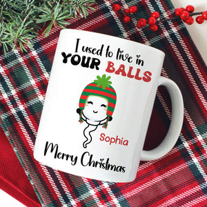 Little Kids We Used To Lived In, Personalized Mug, Christmas Gifts For Dad