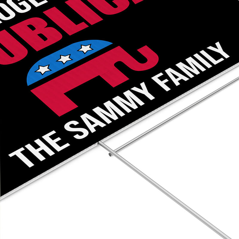 Unapologetically Republican Trump 2024, Personalized Yard Sign, Trump Sign, Election 2024