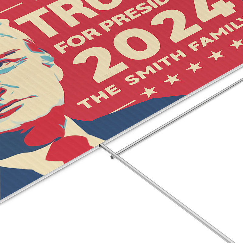 Trump For President 2024, Personalized Yard Sign, Trump Sign, Election 2024