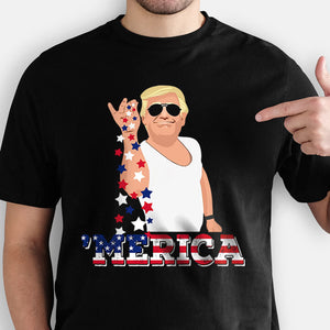 Merica Trump 2024, Donald Trump Homage Shirt, Shirt For Donald Trump Fan, Election 2024