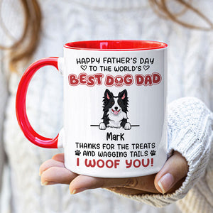 Thanks For The Treats And Wagging Tails, Personalized Coffee Mug, Gift For Dog Lovers, Custom Photo