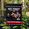 Not Today! You Can’t Kill Freedom 2024, Personalized House Flag, Trump Shooting, Trump Fight, Election 2024