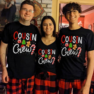 Cousin Crew, Personalized Family Shirt, Matching Family Santa Shirts, Christmas Gift Ideas