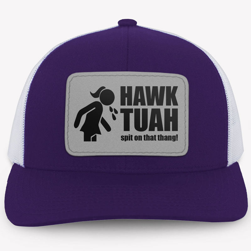 hauck tuah hat Hawk Tuah Spit On That Thang Girl Silhouette, Personalized Trucker Lea