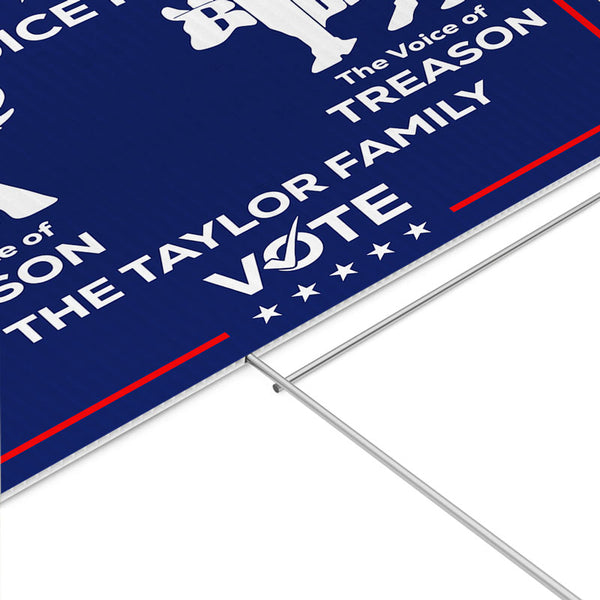 The Voice Of Reason Trump, Personalized Yard Sign, Trump Sign, Electio ...
