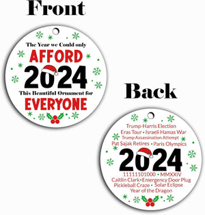 2024 Year in Review Christmas Ornament, Christmas Tree Decorations, Christmas Gifts