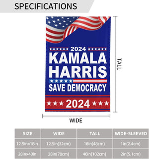 Kamala Harris 2024 Garden Flag, Gift For Kamala Harris Supporters, Election 2024