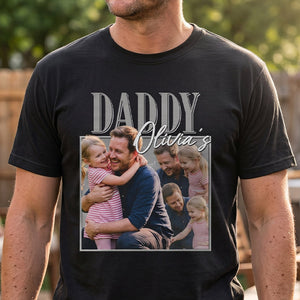 Custom Multi Photo For Dad, Personalized Shirt, Retro Vintage Bootleg Shirt, Custom Photo, Father's Day Gift